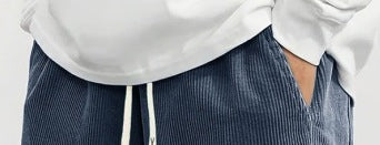 Men's Corduroy Mid-Waist Casual Pants