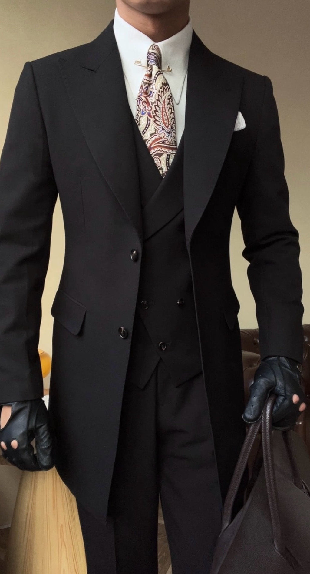 Black Milano Suit - Over Jacket