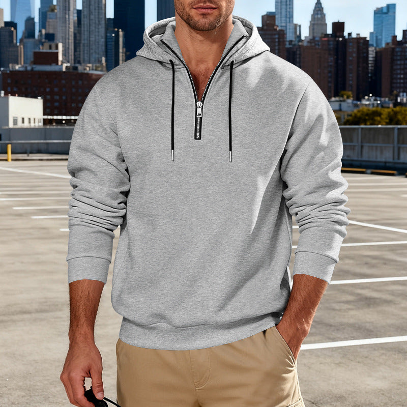 Hoodie With A Stand-up Collar