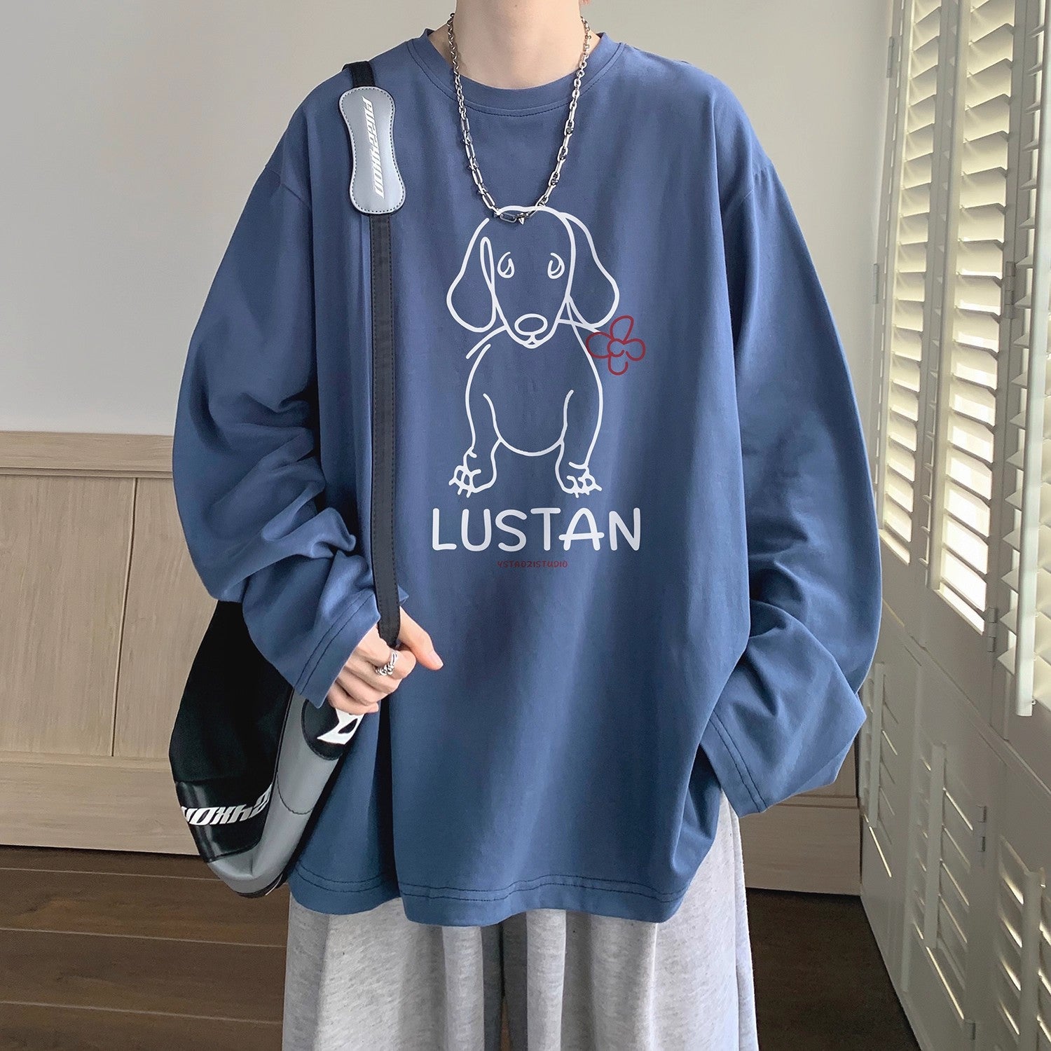 Cartoon Puppy Long Sleeve T-shirt
