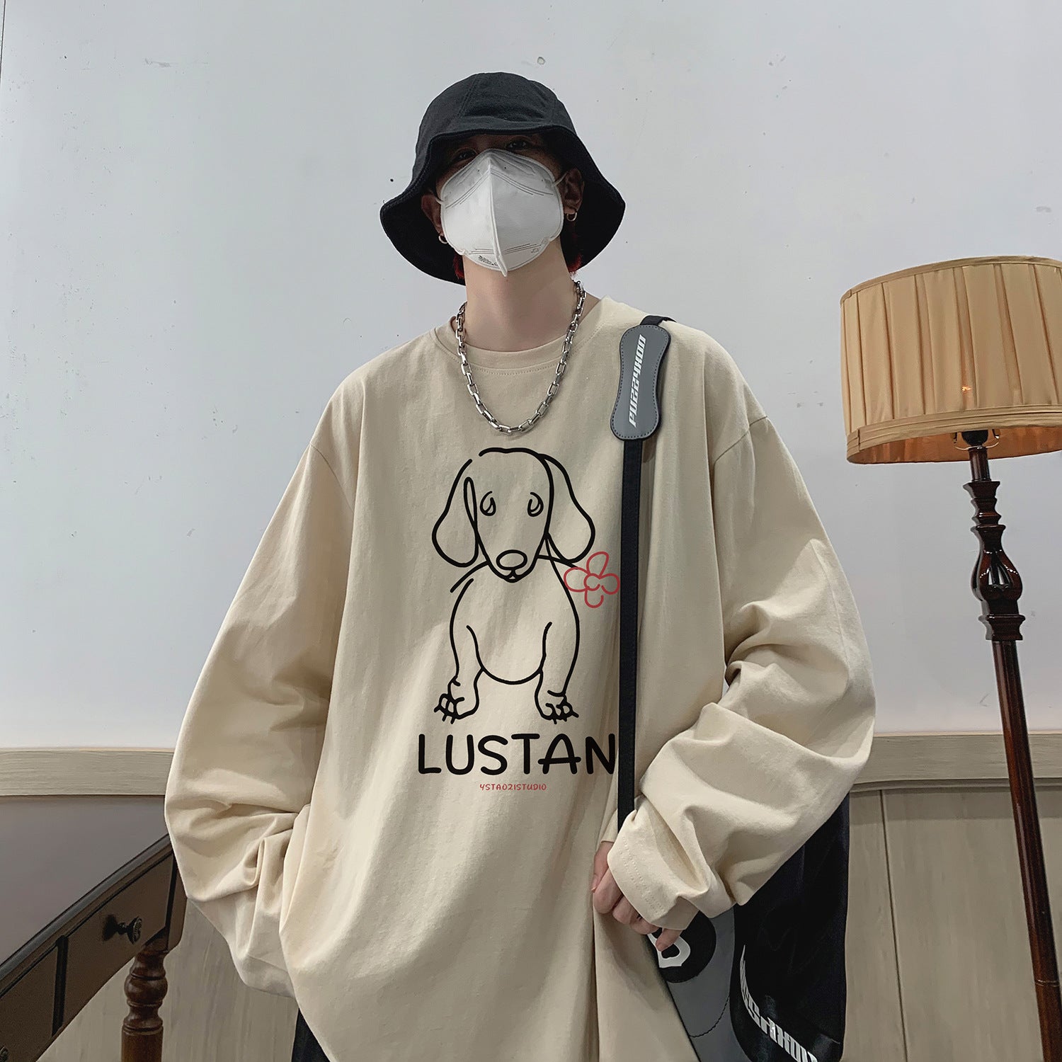 Cartoon Puppy Long Sleeve T-shirt
