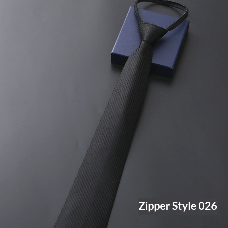 Mens Business Formal Zipper Ties