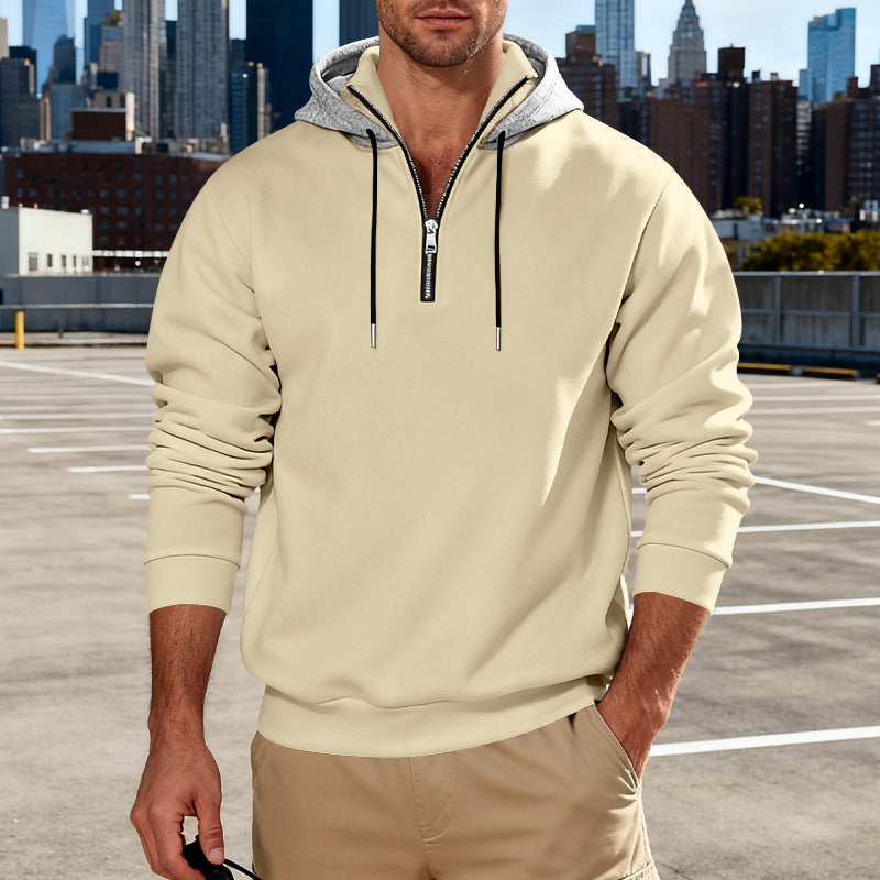 Hoodie With A Stand-up Collar