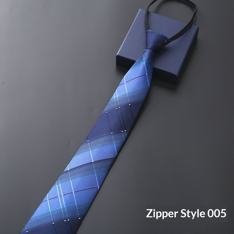 Mens Business Formal Zipper Ties