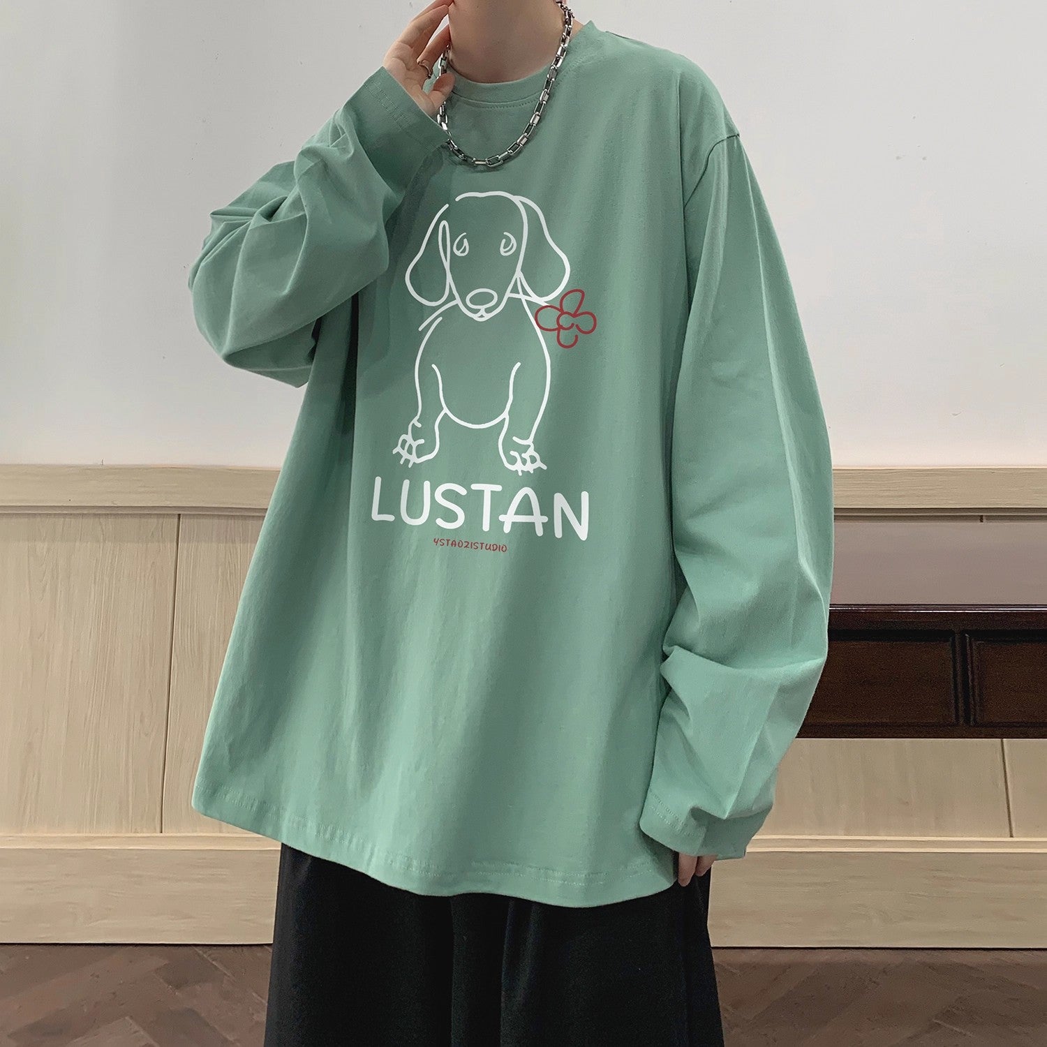 Cartoon Puppy Long Sleeve T-shirt