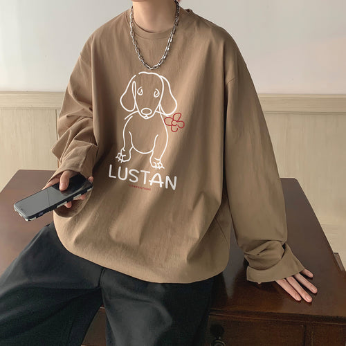 Cartoon Puppy Long Sleeve T-shirt