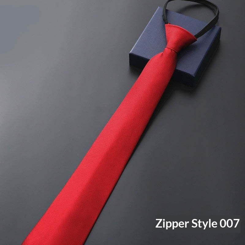 Mens Business Formal Zipper Ties