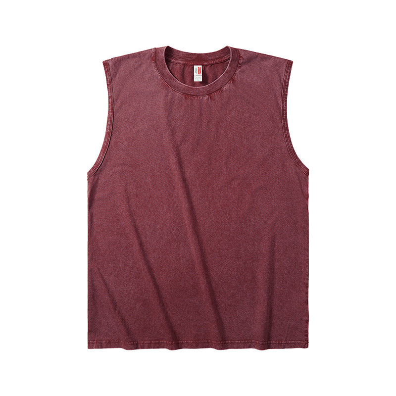 Men's Batik Washed Sleeveless Vest