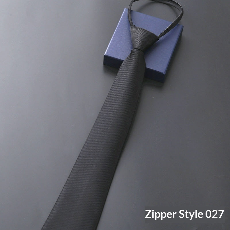 Mens Business Formal Zipper Ties