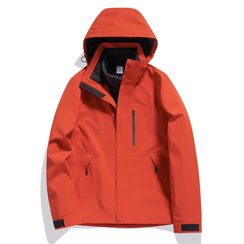 Detachable Windproof And Waterproof 3-in-1 Winter Two-Piece Set For Men And Women