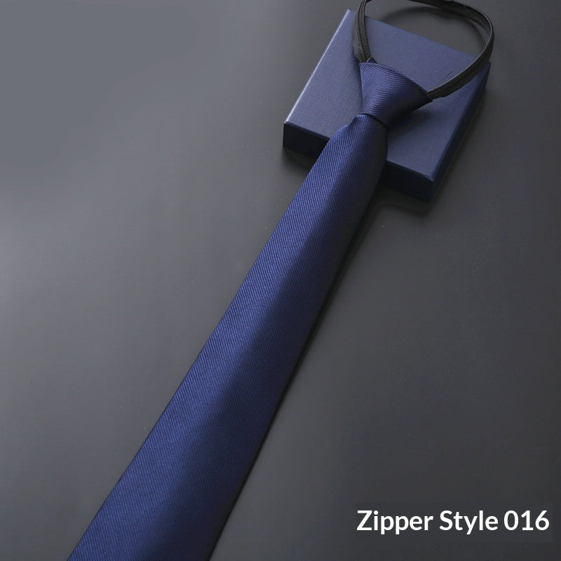Mens Business Formal Zipper Ties