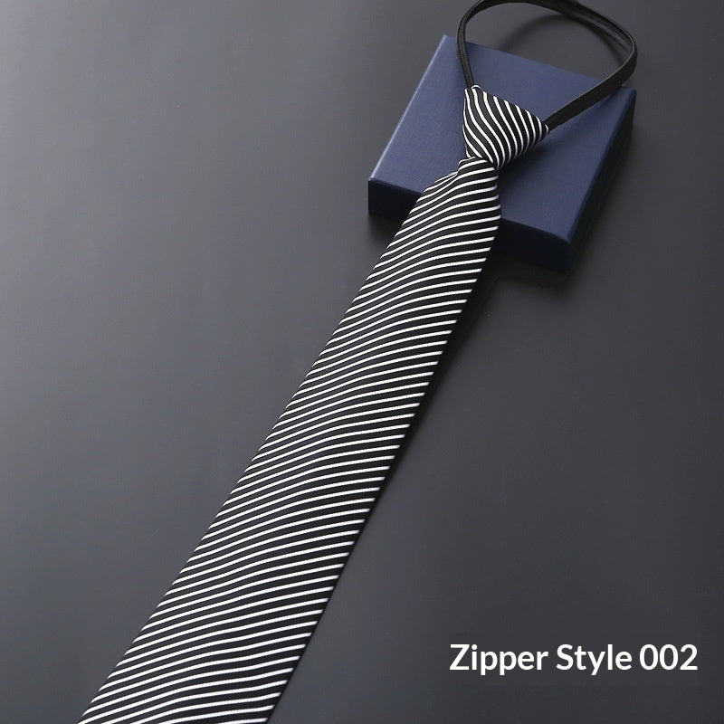 Mens Business Formal Zipper Ties