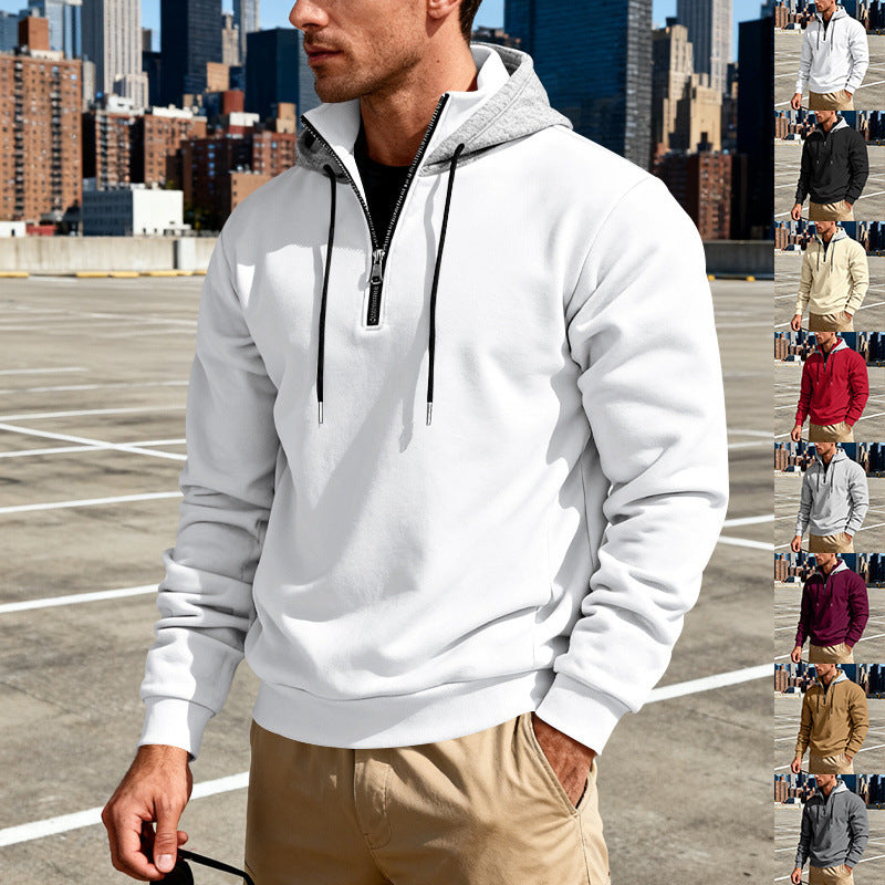 Hoodie With A Stand-up Collar