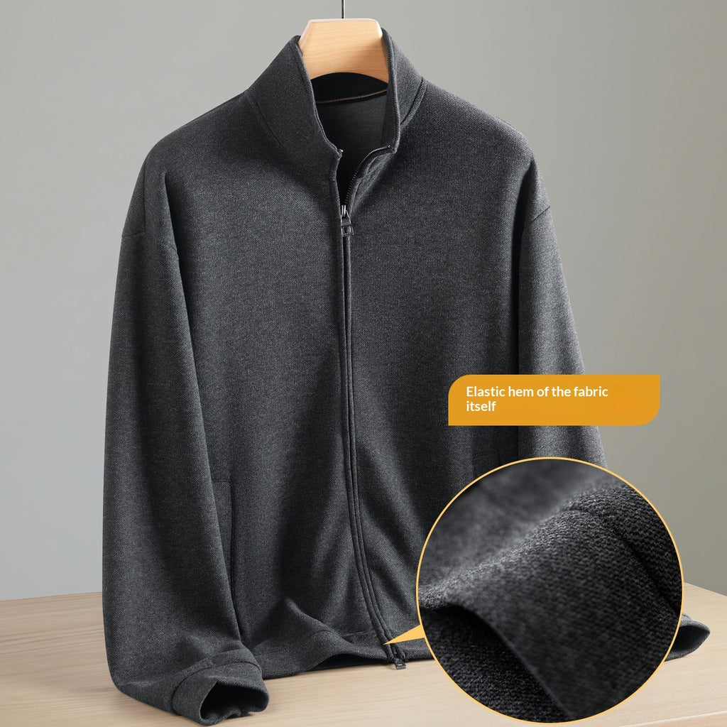 Men's Fashion Casual Stand-Collar Sweatshirt Sports Suit