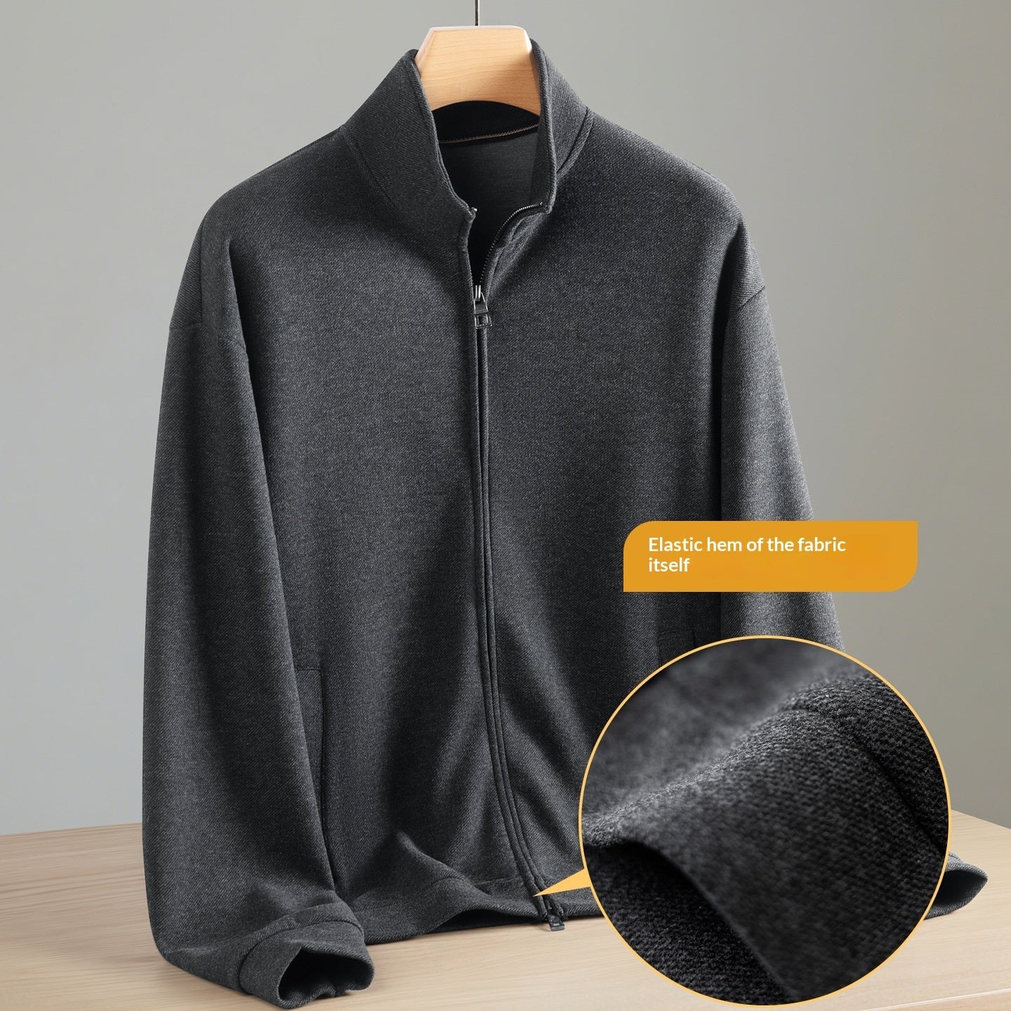 Men's Fashion Casual Stand-Collar Sweatshirt Sports Suit