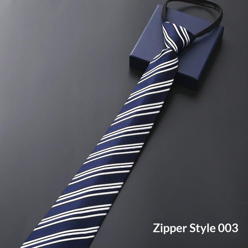 Mens Business Formal Zipper Ties