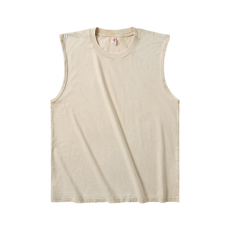 Men's Batik Washed Sleeveless Vest