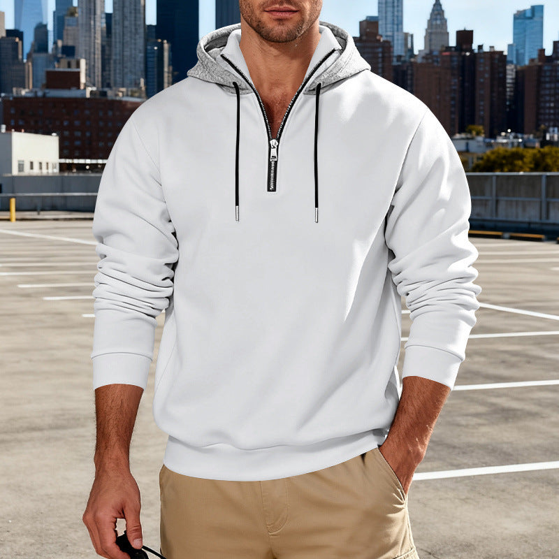 Hoodie With A Stand-up Collar