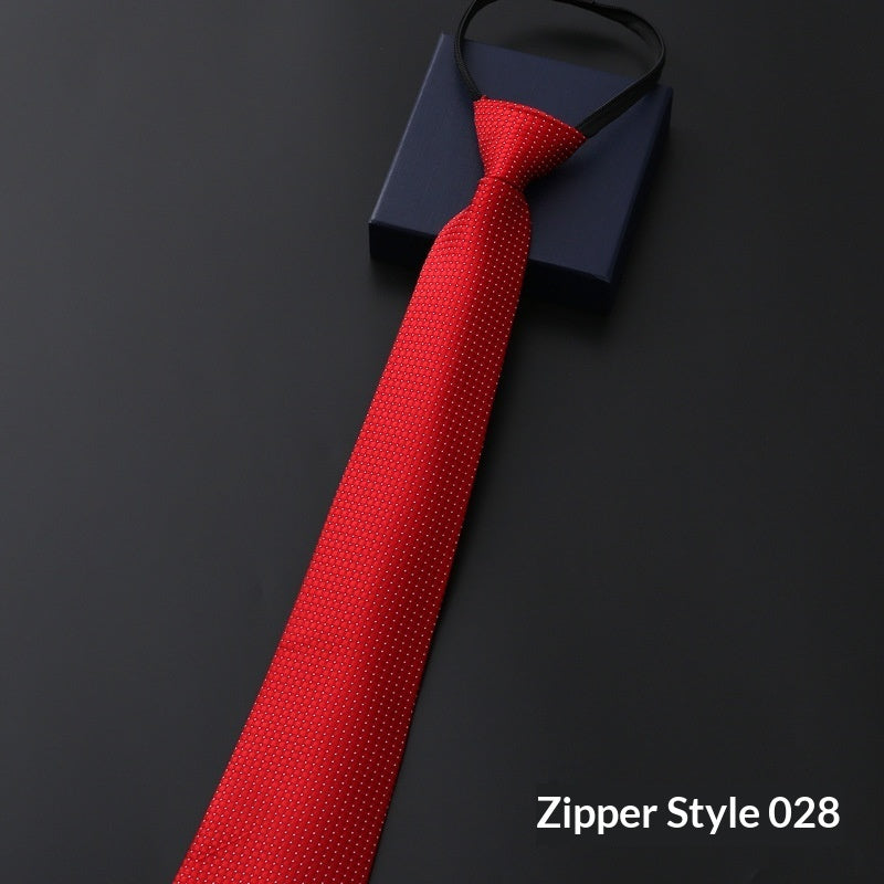 Mens Business Formal Zipper Ties
