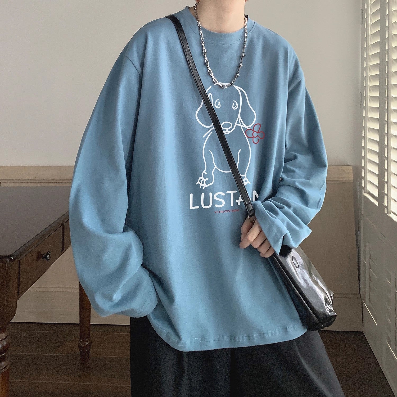 Cartoon Puppy Long Sleeve T-shirt