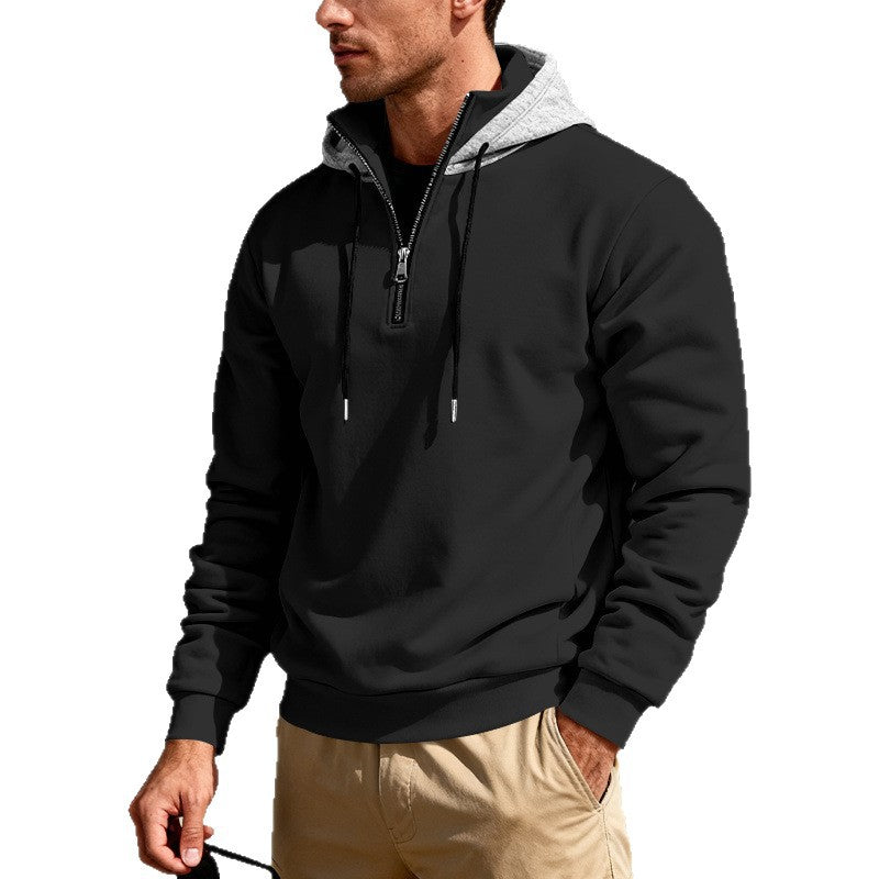 Hoodie With A Stand-up Collar