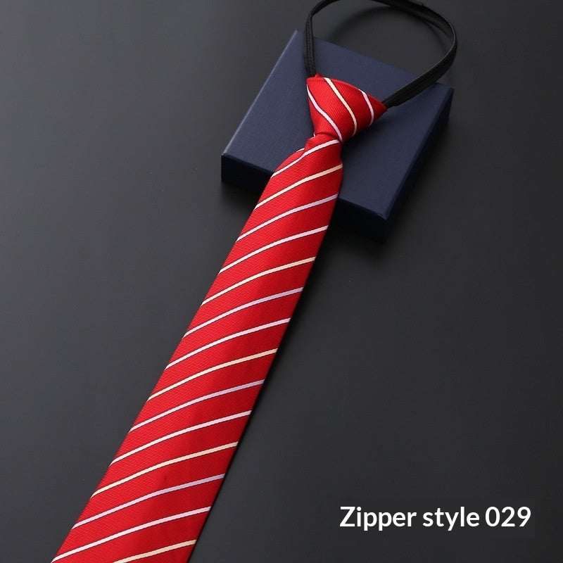Mens Business Formal Zipper Ties