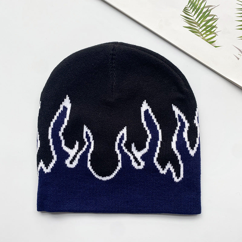 Flame Knitted Hat For Men