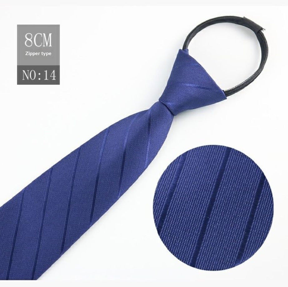 Mens Business Formal Zipper Ties