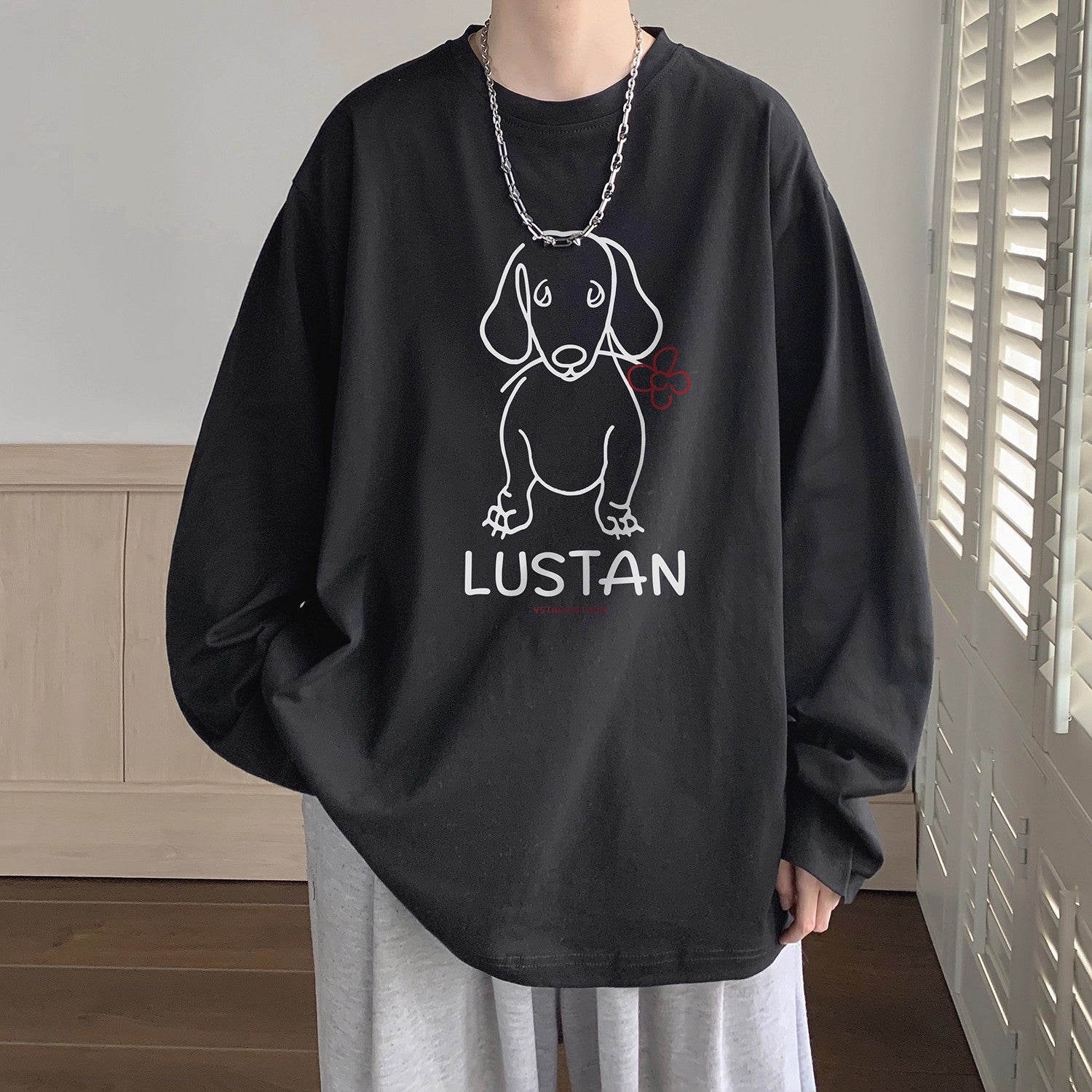 Cartoon Puppy Long Sleeve T-shirt