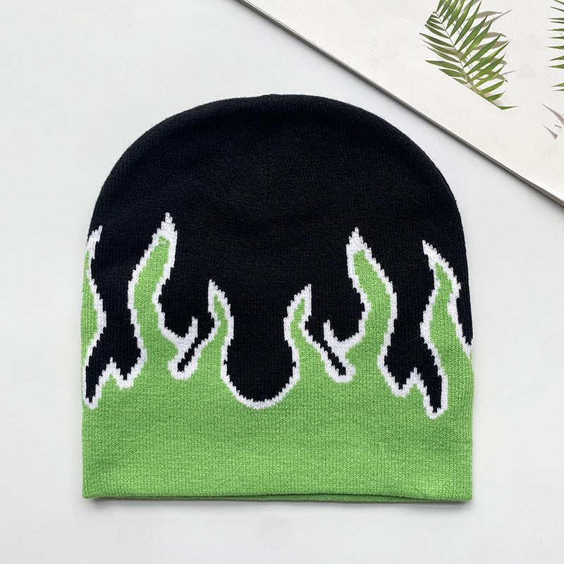 Flame Knitted Hat For Men