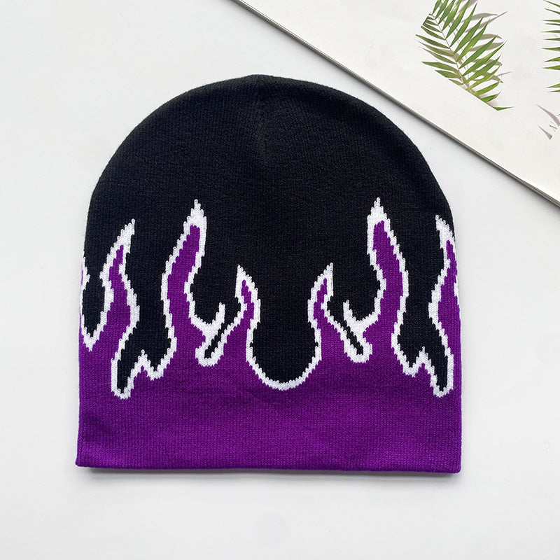 Flame Knitted Hat For Men