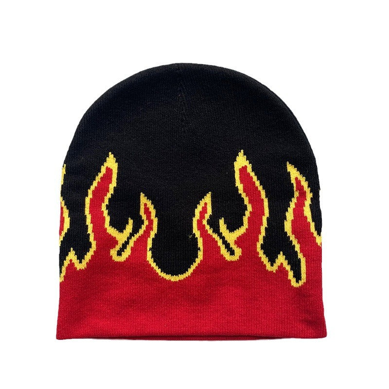Flame Knitted Hat For Men
