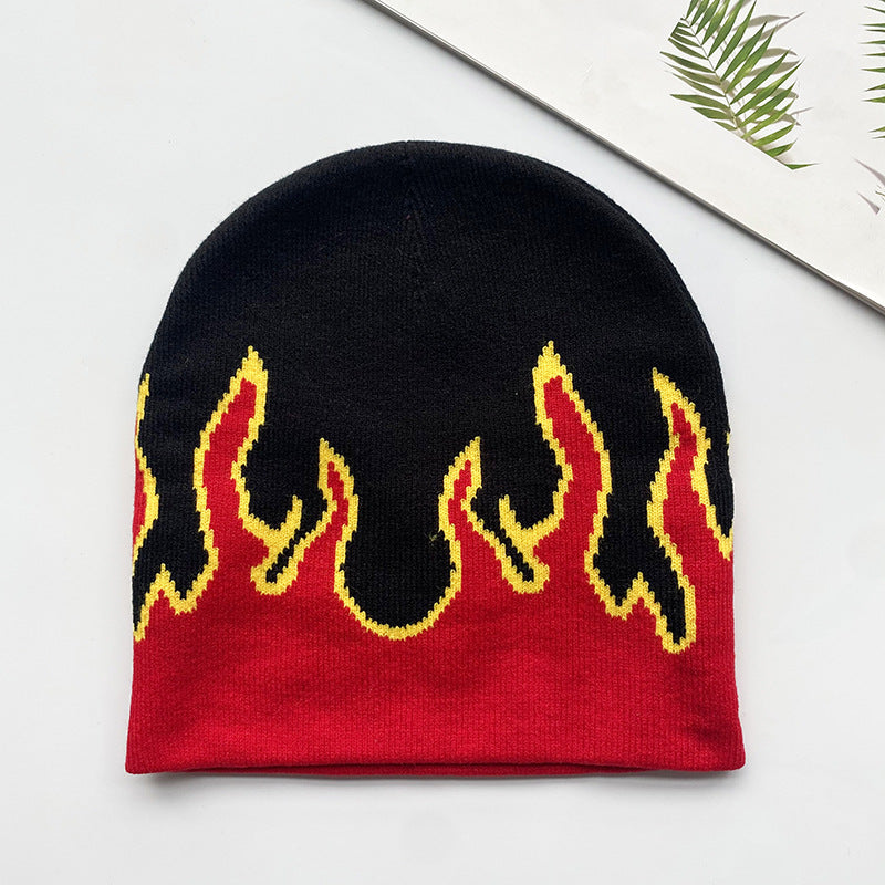 Flame Knitted Hat For Men
