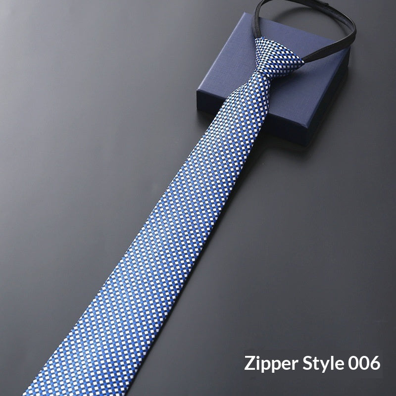 Mens Business Formal Zipper Ties