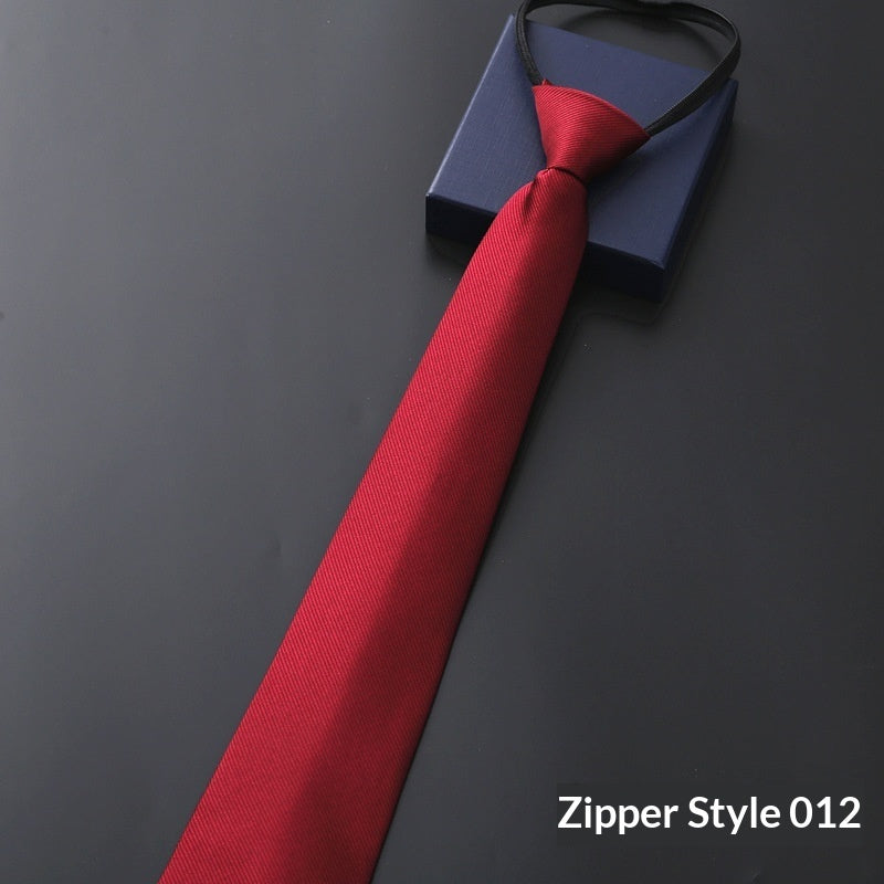 Mens Business Formal Zipper Ties
